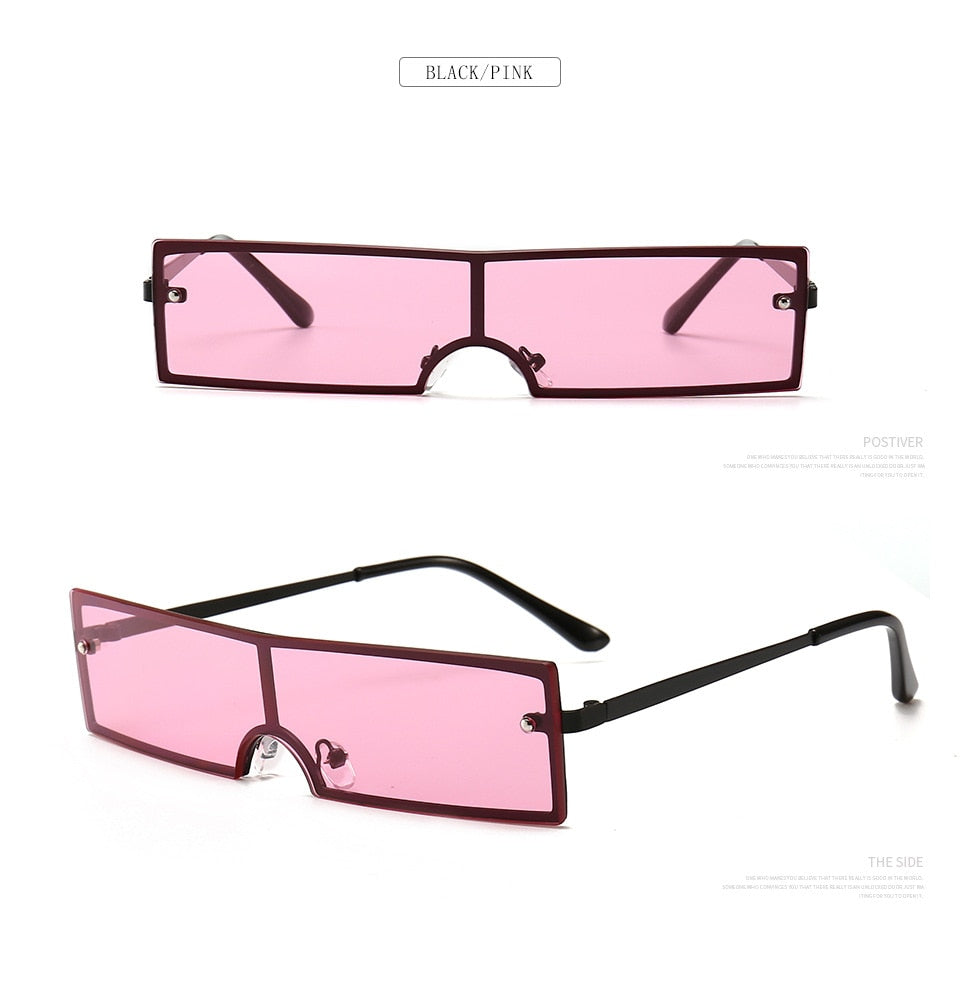 Rimless Sunglasses "SlimShades". Ultra Spiffy Unisex Shades. WickedYo